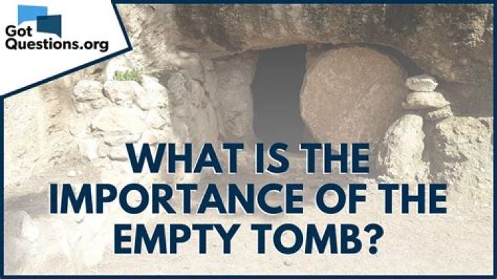 What does the empty tomb represent?